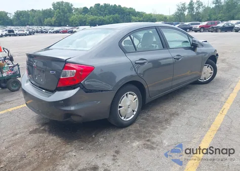 2012 Honda Civic Hf из США, поврежденный, VIN 2HGFB2F65CH546175